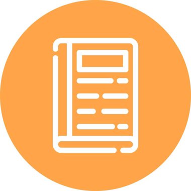 Güzel Kitap vektör satırı simgesi