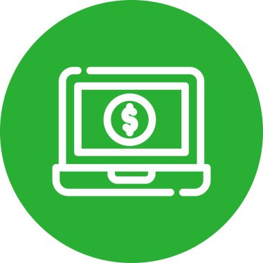 para çevrimiçi simge vektör illüstrasyonu