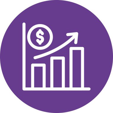 Dolar işareti vektör simgesi