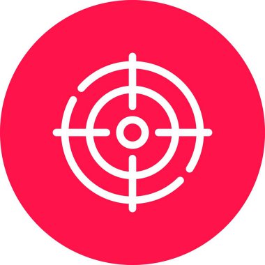 hedef simge, vektör illüstrasyonu