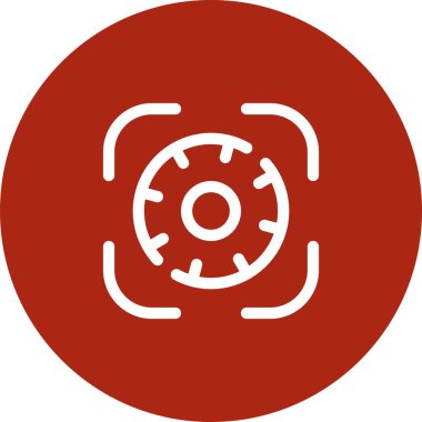 güzel tekerlek çizgisi vektör simgesi