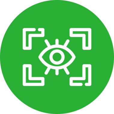 vizyon simgesi, vektör illüstrasyonu