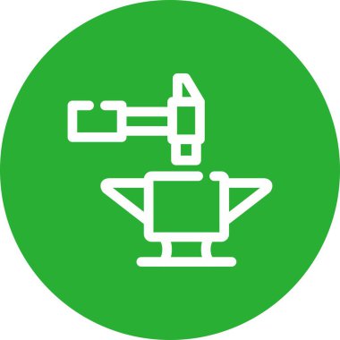 Benzersiz Benzin İstasyonu Vektör Hattı Simgesi