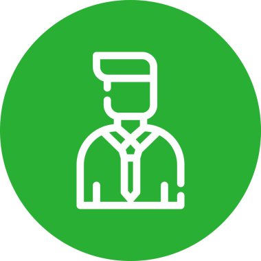 İş adamı simgesi vektör illüstrasyonu