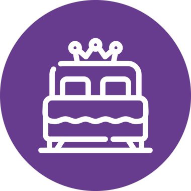 pasta çizgisi simgesi, doğum günü pastası konsepti, beyaz arkaplanda doğum günü pastası tabelası, web konsepti ve web tasarımı için ana hatlı simge ile pasta