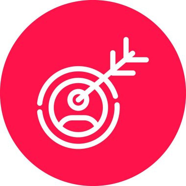 vektör hedef simgesi illüstrasyonu