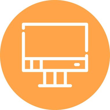 vektör lcd simgesi illüstrasyonu