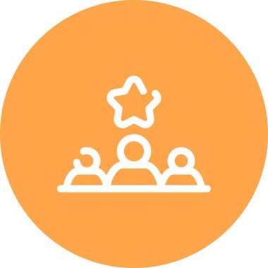 eşsiz kullanıcı vektör çizgisi simgesi