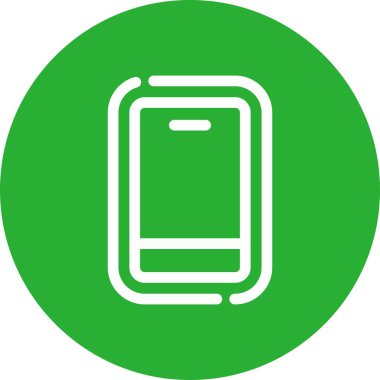 Cep telefonu simgesi, vektör illüstrasyonu