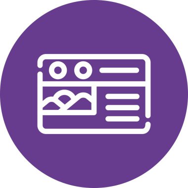 vektör lcd simgesi illüstrasyonu