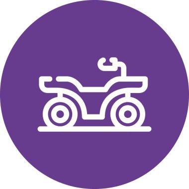 Scooter web simgesi, vektör çizim