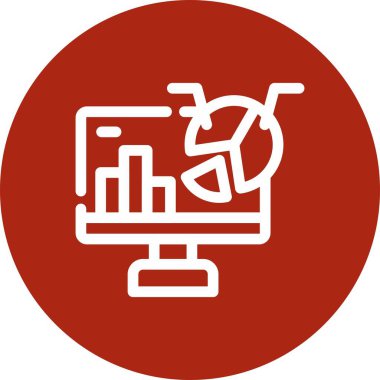 vektör lcd simgesi illüstrasyonu