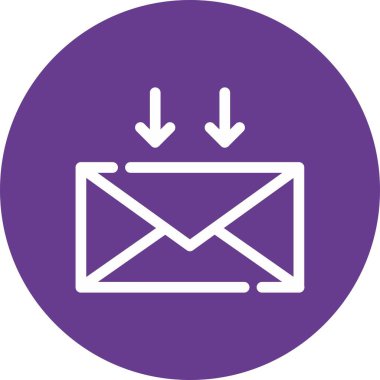 e-posta web simgesi, vektör çizim