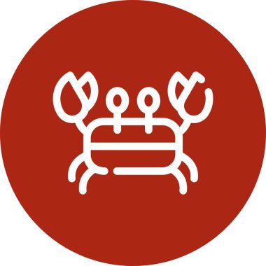 vektör Yengeç simgesi illüstrasyonu