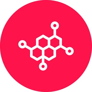 Molekül simgesi vektör illüstrasyonu