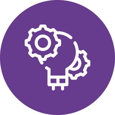 güzel dişli çizgi vektör simgesi