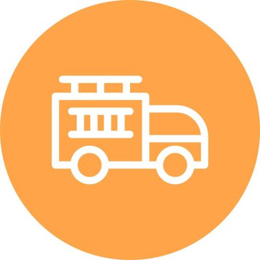 Eşsiz yangın hortumu vektör simgesi