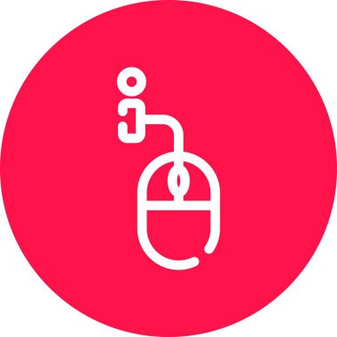 Kırmızı bir simgenin vektör illüstrasyonu