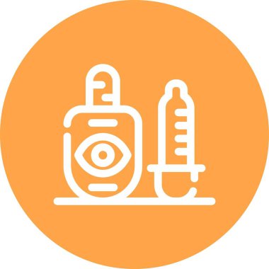 Bir yağ şişesinin vektör çizimi