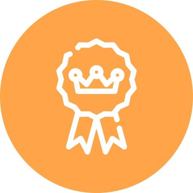 Benzersiz taç vektör simgesi