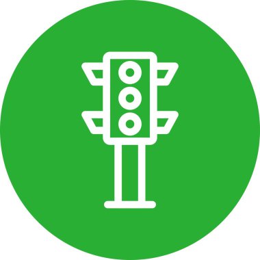 Trafik ışığı simgesi. vektör illüstrasyonu
