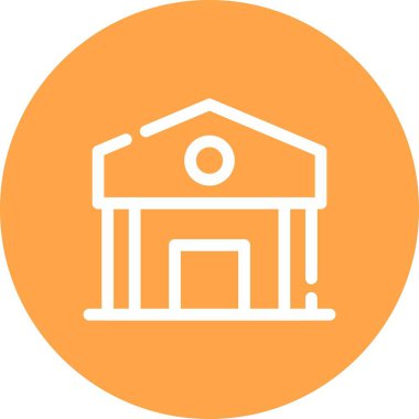 Benzersiz ev vektör simgesi