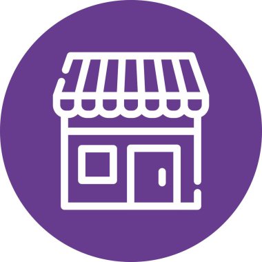 dükkan simgesi vektör illüstrasyonu