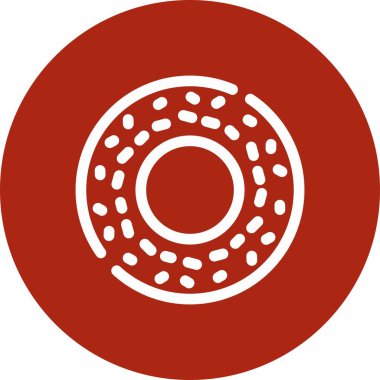 Eşsiz çörek vektör simgesi