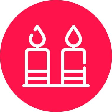 Mum simgesi vektör illüstrasyonu