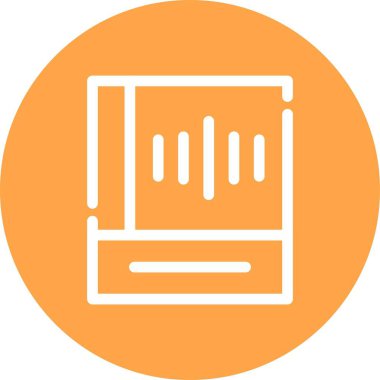 Kitap simgesinin vektör illüstrasyonu