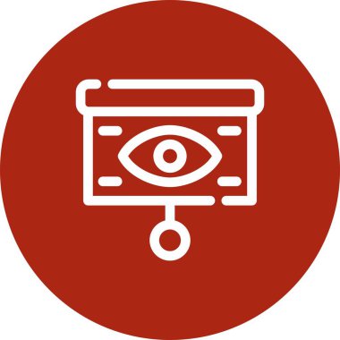 Göz simgesi, vektör illüstrasyonu