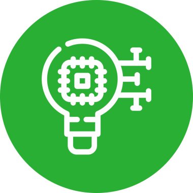 vector bulb icon, illustration