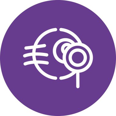 Bir top simgesinin vektör illüstrasyonu