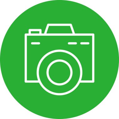 Fotoğraf kamera simgesi. Fotoğraf kamera vektör simgesi web için basit çizimi