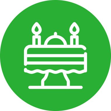 kek ikonu vektör illüstrasyonu