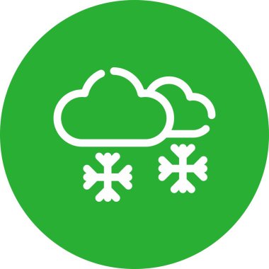 kar simgesi, vektör illüstrasyonu