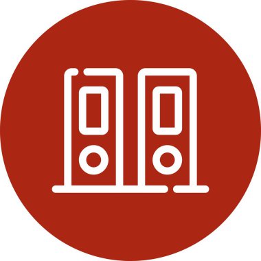 Ofis simgesinin vektör illüstrasyonu