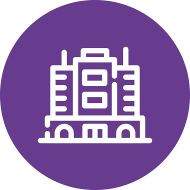 vektör şehir oluşturma simgesi