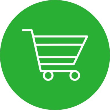 Alışveriş arabası simgesinin vektör çizimi