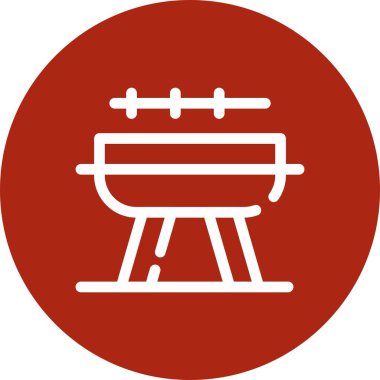 Bir ızgaranın vektör illüstrasyonu