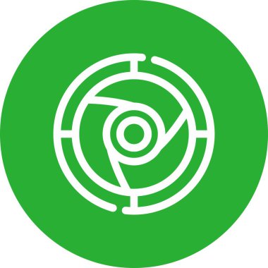 Hedef. Web simgesi basit illüstrasyon