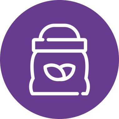 torba simgesi, vektör illüstrasyonu