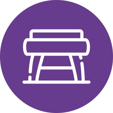 Sandalye. Web simgesi basit illüstrasyon