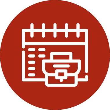 vektör Takvimi Simgesi illüstrasyonu