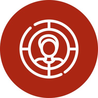 vektör hedef simgesi illüstrasyonu