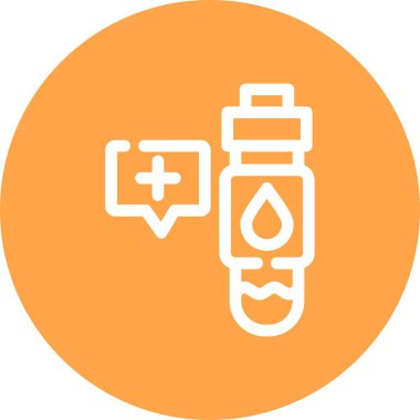 Vektör illüstrasyonu, şişe simgesi