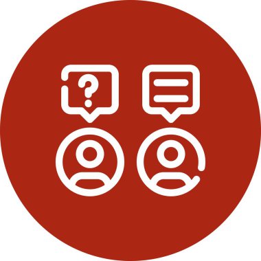 Vektör sohbet simgesi illüstrasyonu