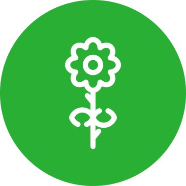 çiçek simgesi vektör illüstrasyonu