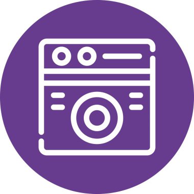 Benzersiz fırın vektör simgesi