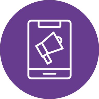 Benzersiz cep telefonu vektör simgesi